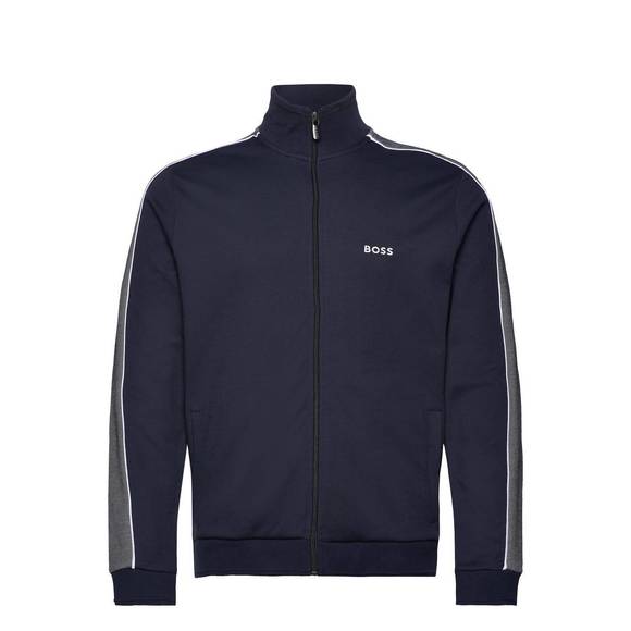 NEW HUGO BOSS men's tracksuit jacket in dark blue